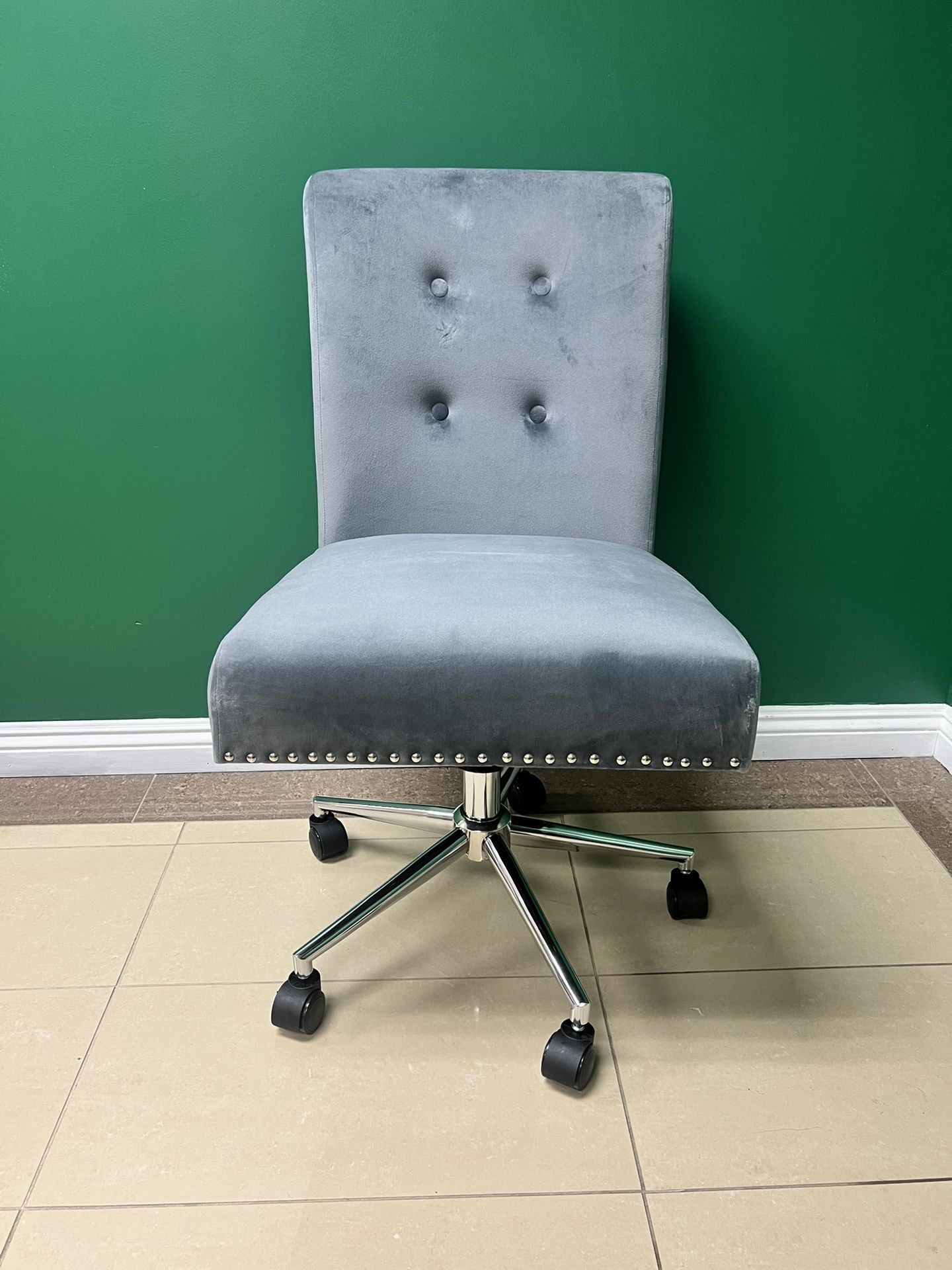 Office Chair Velvet Grey