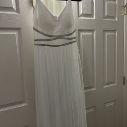 Beautiful White Homecoming, Full Length Dress