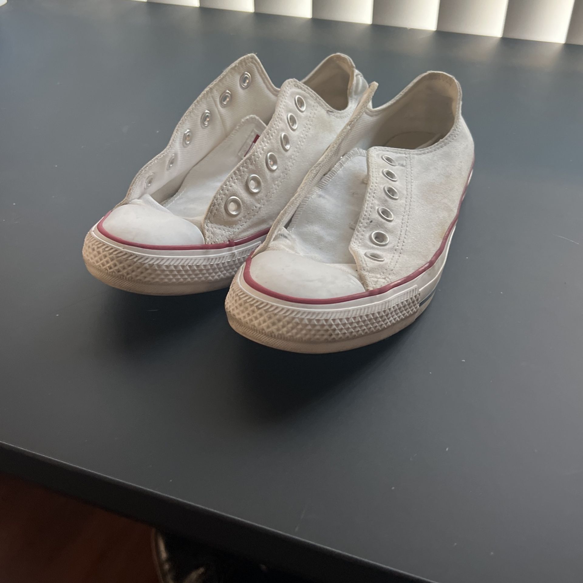 Man White Converse Size 8