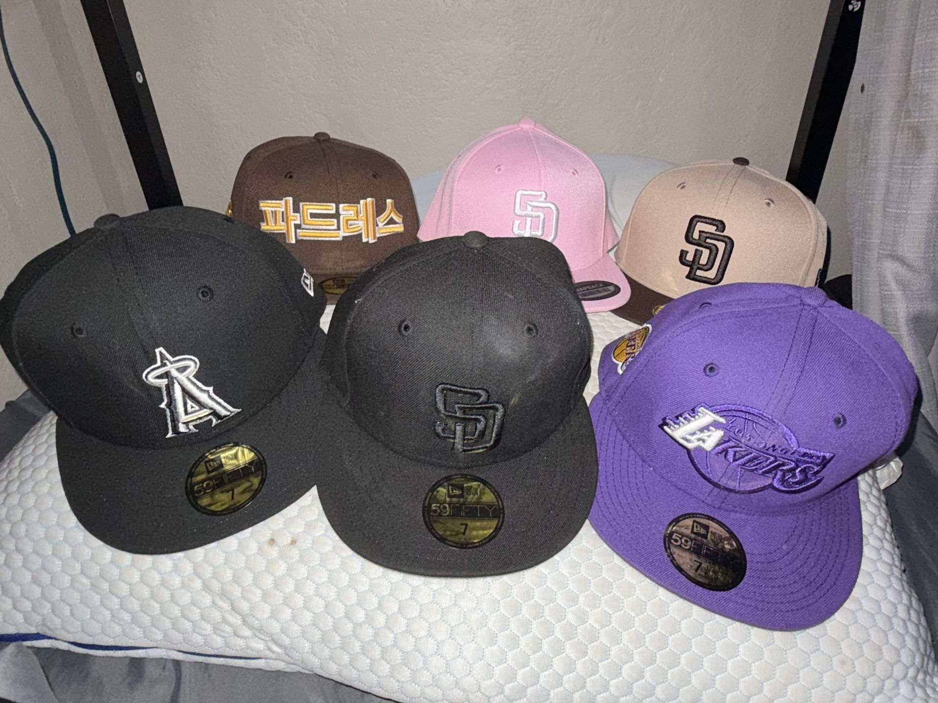 Baseball Hat Collection 6 In Total.