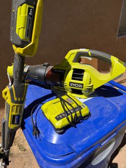 Ryobi 40V Cordless Blower, String Trimmer & Charger