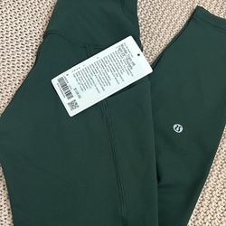 Dark green lululemon leggings size 4 original