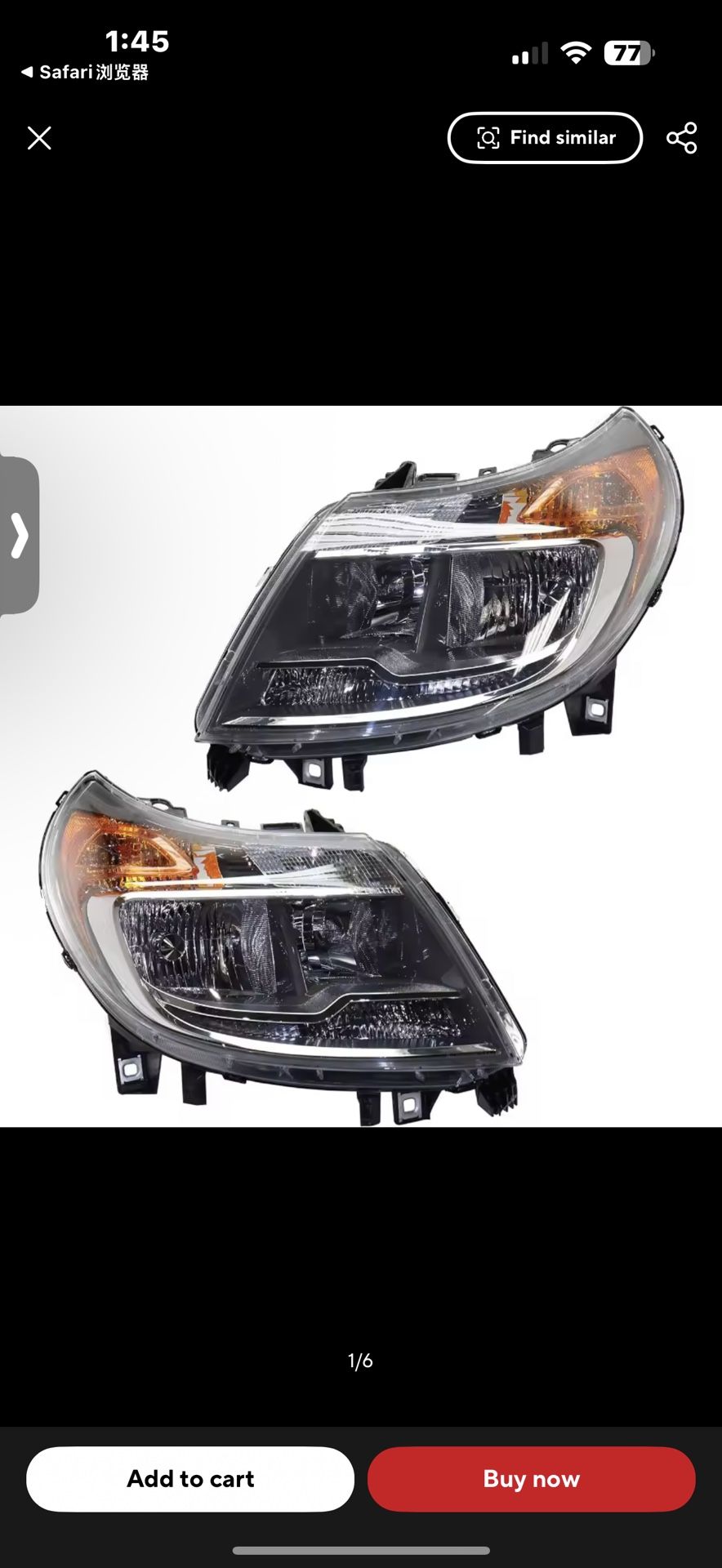 New in box New in box DNA Motoring For 14-22 Ram Promaster 1(contact info removed) 3500 Amber Corner Headlight Lamps Pair, HL-021-AMCH