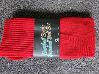 Red Baseball Socks