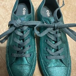 Glitter Green Converse 