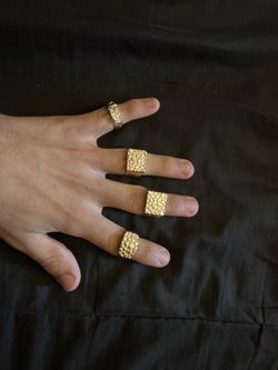 10k gold plated rings