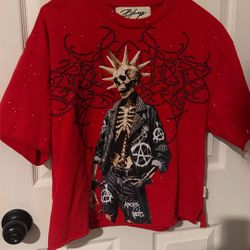 Red Graphic Tee- Medium 