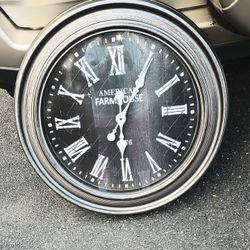 Large Farmhouse Wall Clock - Over 2 Feet Round 