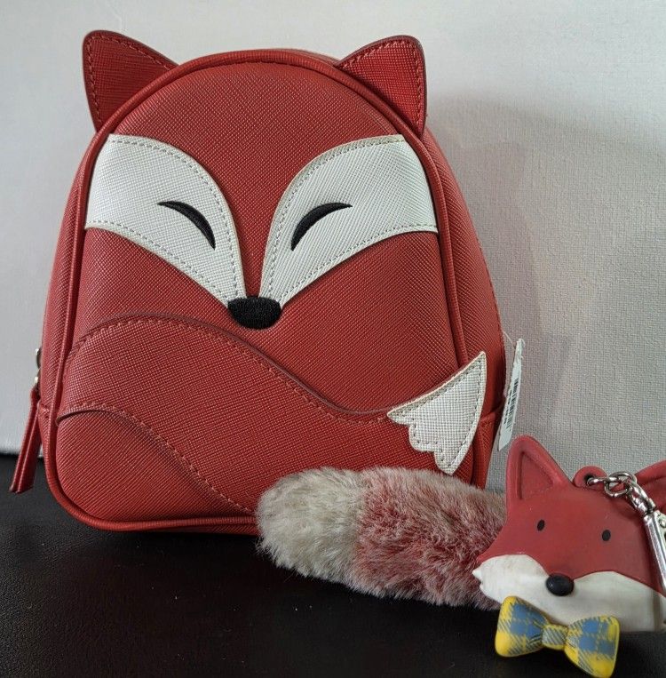 Fox! *️⃣ Bath & Body Works Mini Bag & Furry Pocketbac Holder Set
