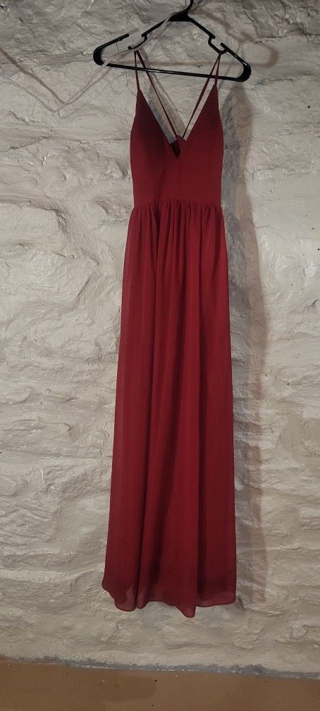 Azazie Red Dress Size A6