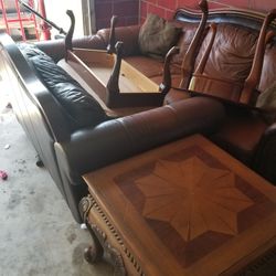 Leather Sofa 