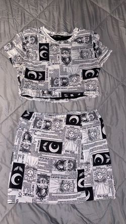 Skirt and top set