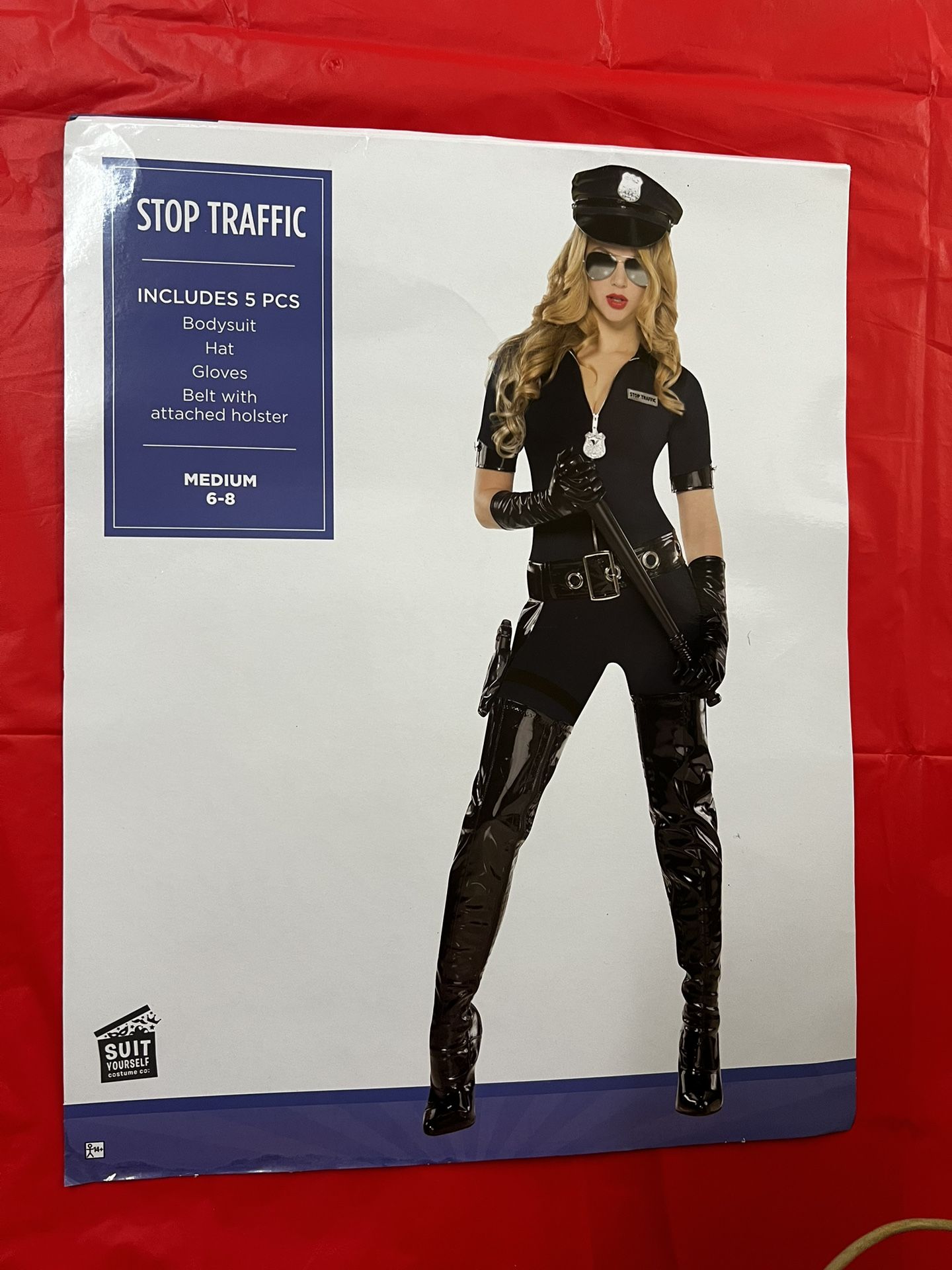Stop Traffic Police Officer Halloween Costume (NEW IN PACKAGE)