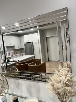 Willa Arlo Interiors Mattie 30” x 40” Beveled Glass Wall Mirror
