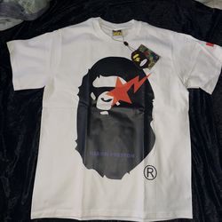 *REP* WHITE BAPE SHIRT MEDIUM
