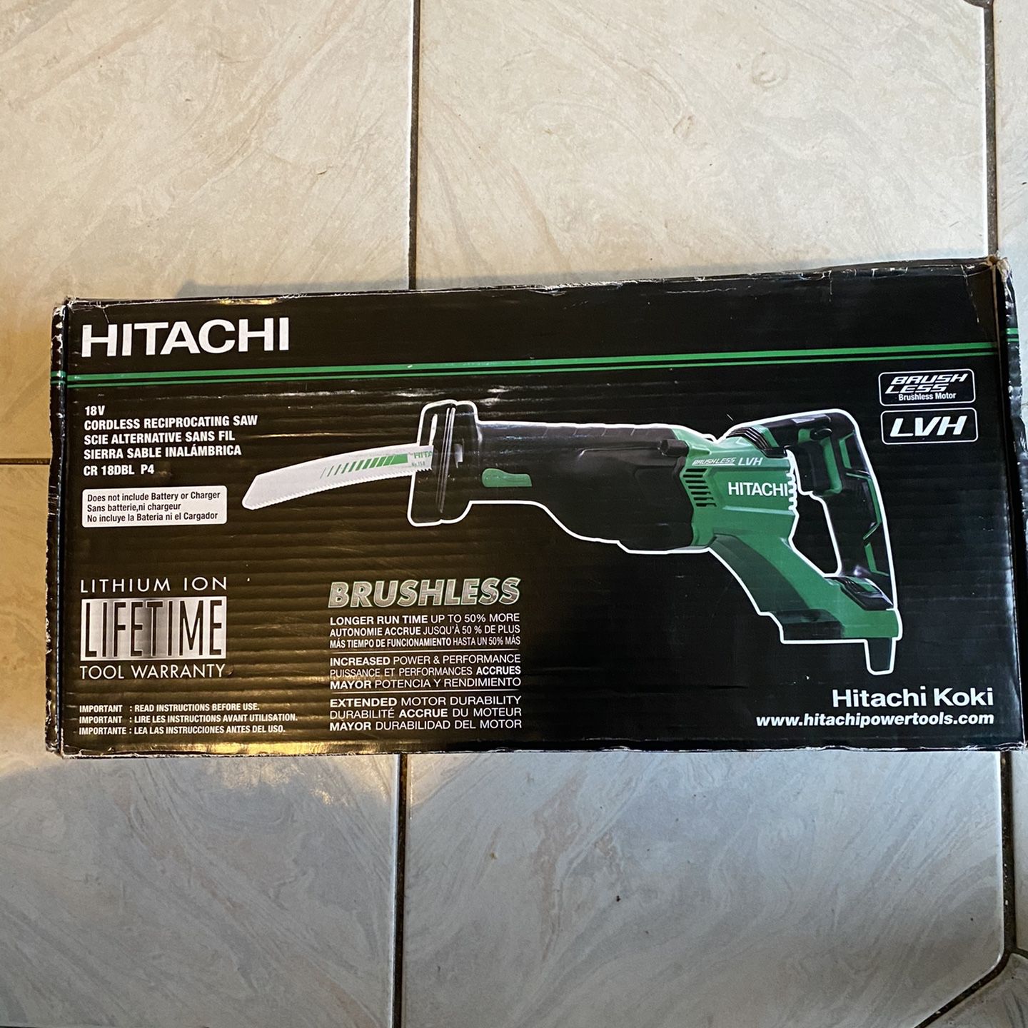 Hitachi - CR18DBLP4 18V Cordless Brushless Reciprocating Saw