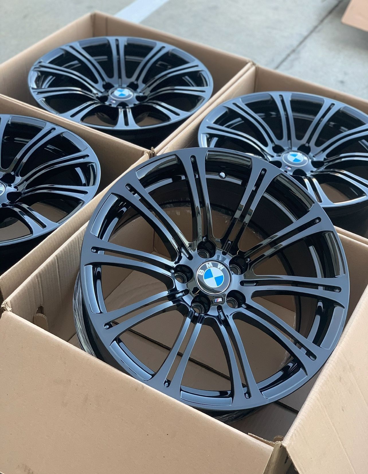 19” BMW M3 E90 E92 E93 Forged 220 Black Wheels Rims