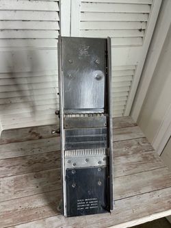 Vintage French Stainless Steel Mandoline Slicer