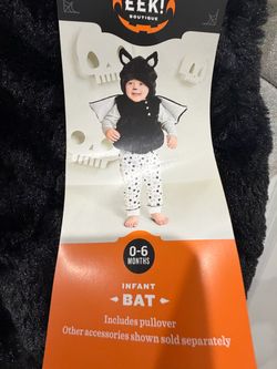 EEK! Boutique Infant Bat Halloween Costume 0-6 Months