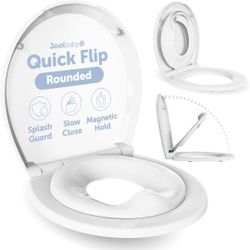 Joolbaby Quick Flip Toilet Seat with Built-In Toddler Seat