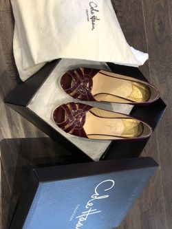 Cole Haan Charlize Pump In Wine Patent