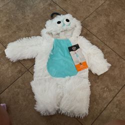 New Halloween Yeti Costume Size 18-24 Mths