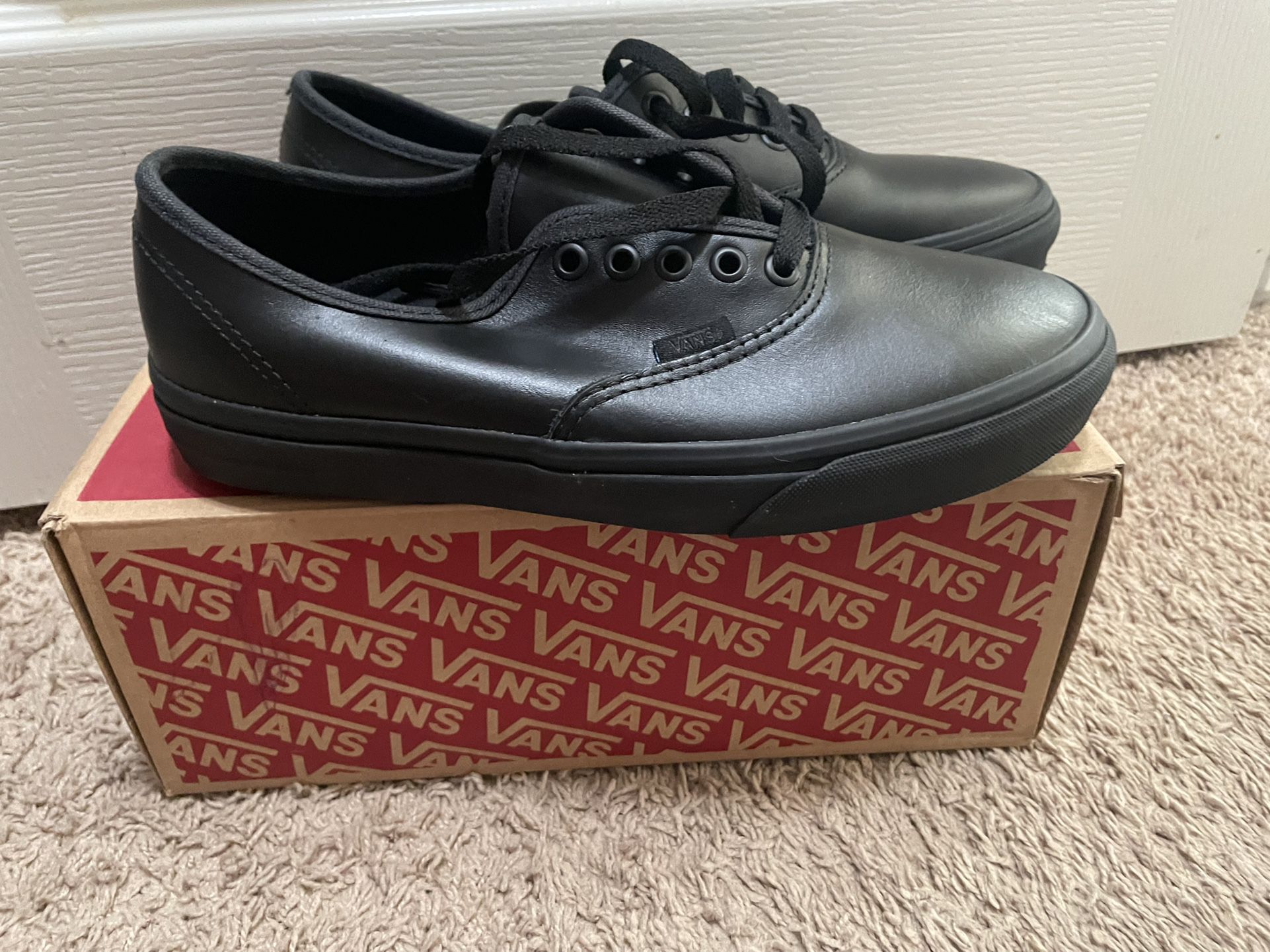 VANS AUTHENTIC Made For The Makers Black Canvas Slip Resistant 