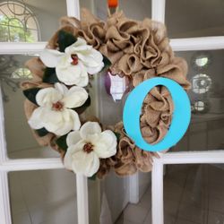 Burlap Wreath Decor 