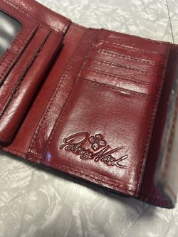 Patricia Nash Maroon Folding Credit Card Wallet