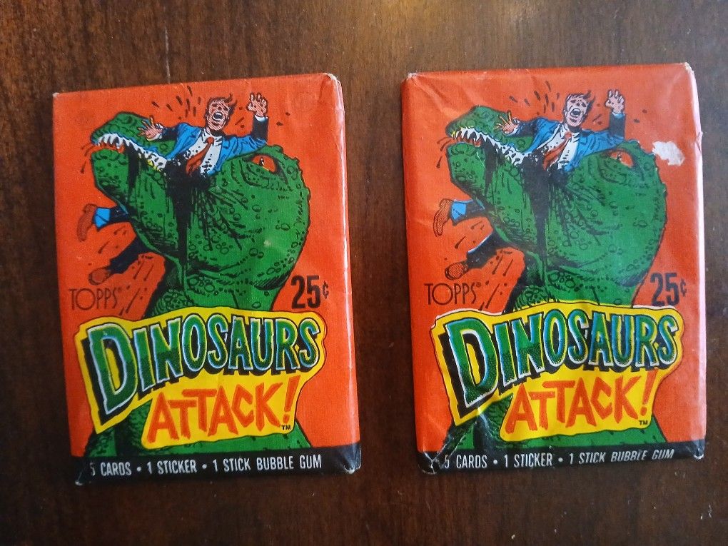 2 1988 dinosaurs attacks packs
