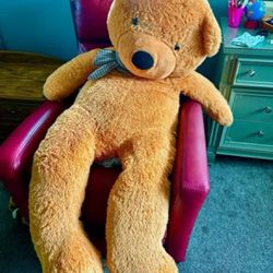5 Ft Tall Jumbo Plush 60" Teddy Bear Brown Stuffed Animal Large Giant