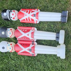 Vintage 1960 Toy Soldier Blow Molds -Christmas