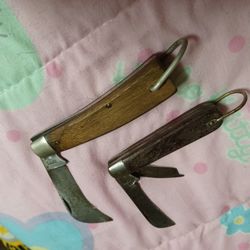 1930's Klein & Schrade Hook Pocket Knives