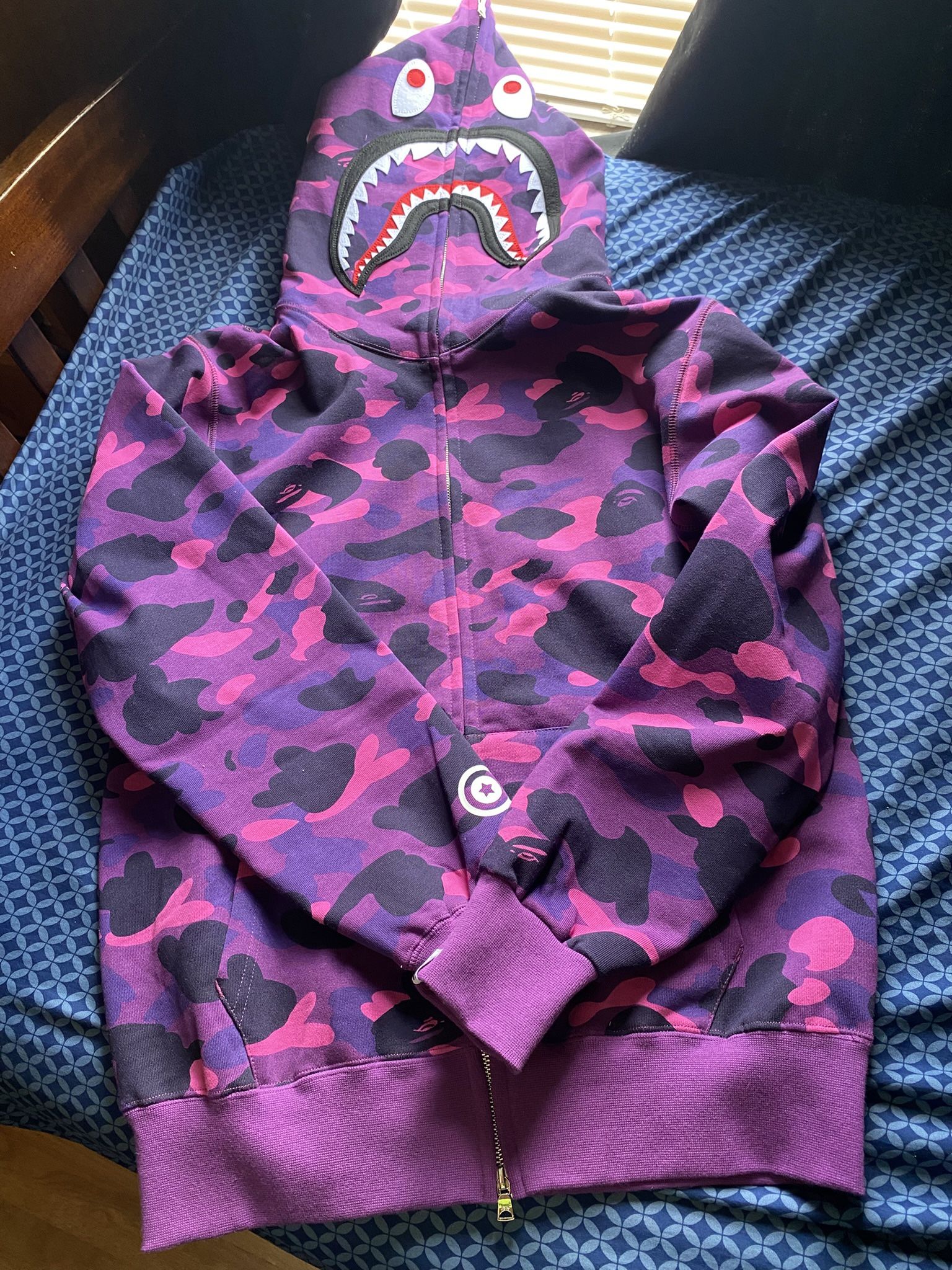 Bape Shark Purple Hoodie