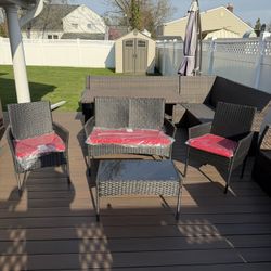 Outdoor Wicker Patio Set - 4pc Resin Furniture - BRAND NEW!!