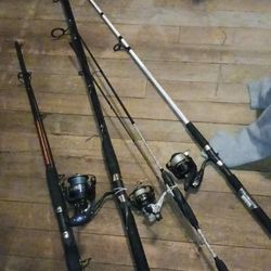 All 4 Bundle Fishing Rods 