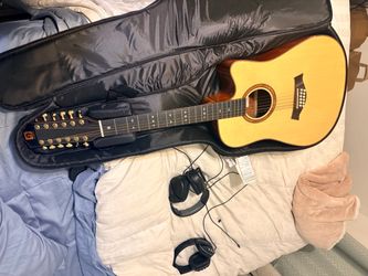 Vangoa 12-string acoustic-electric guitar