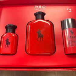 Polo Red By Ralph Lauren 3pcs Gift Set