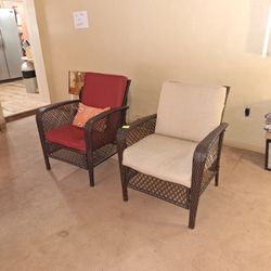 2 Wicker Chairs In Good Shape