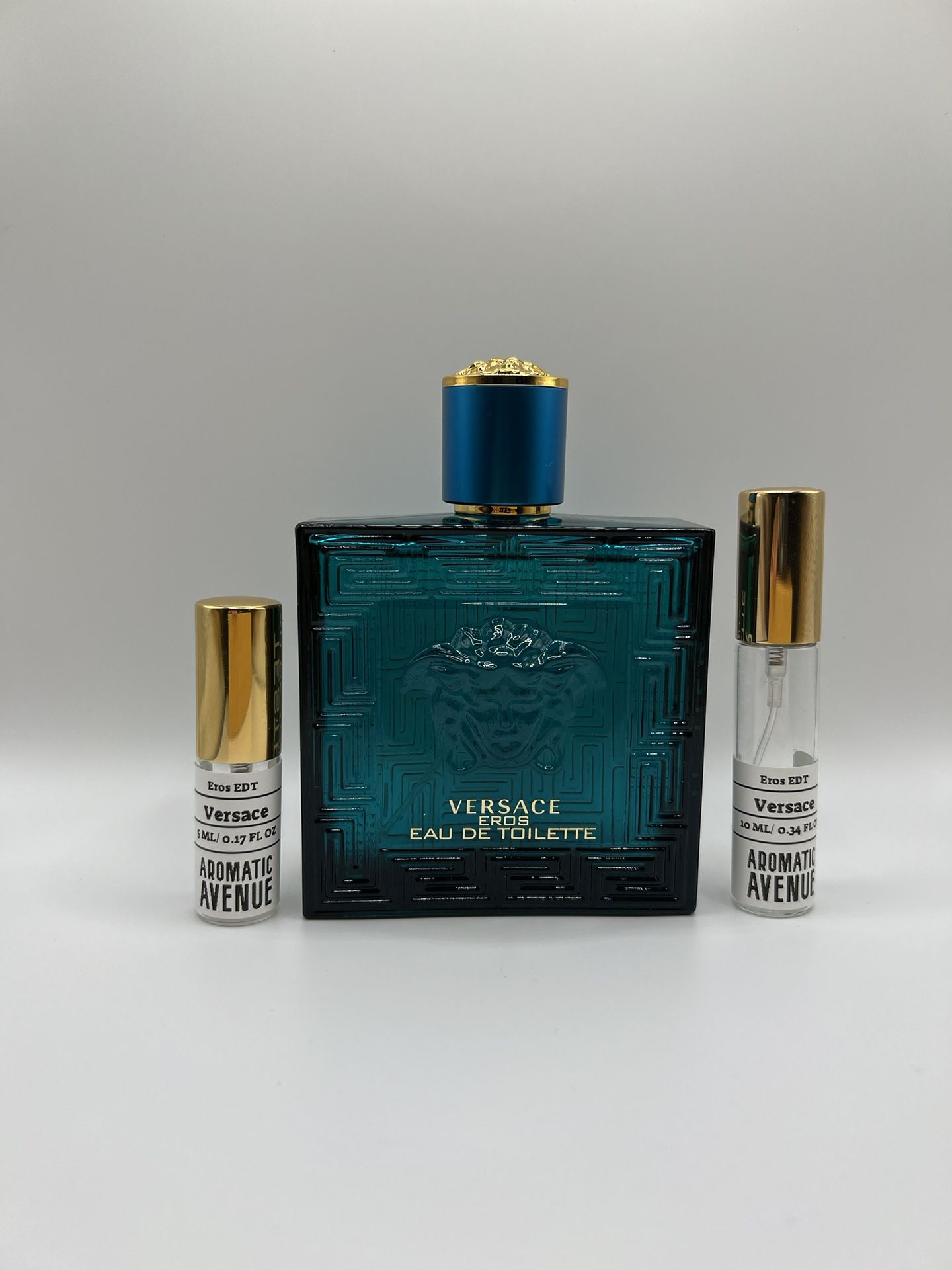 Versace Eros EDT Fragrance Glass Decant Sample Spray Travel Size Vial 10ML