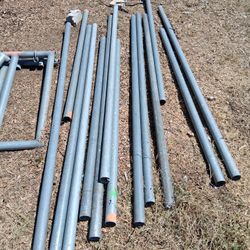 3 In Metal Poles Fence Post