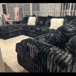 Brand New Fully Customizable Corduroy Sectional Set 