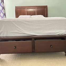 Queen Bed, Side Tables And Dresser - Like New Condition