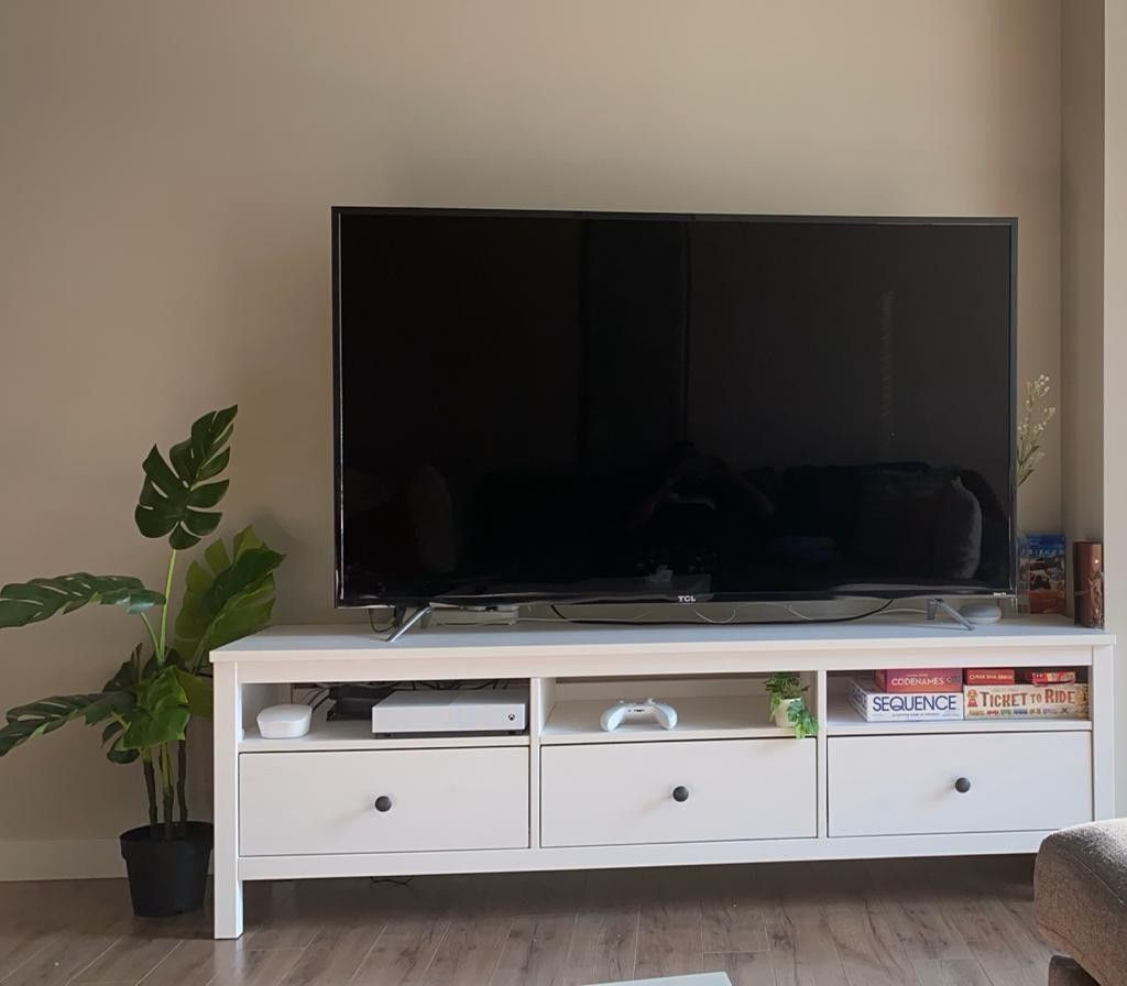 Ikea Hemnes TV unit - white stain - 72"