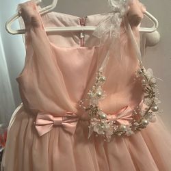 Pink Princess Dress And Tiara