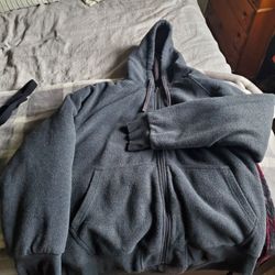 Men's Gray Warm Coat Size 2X