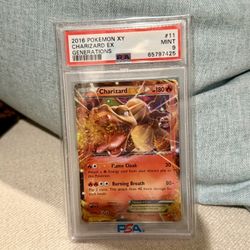 2016 POKEMON XY GENERATIONS #11 CHARIZARD EX PSA 9