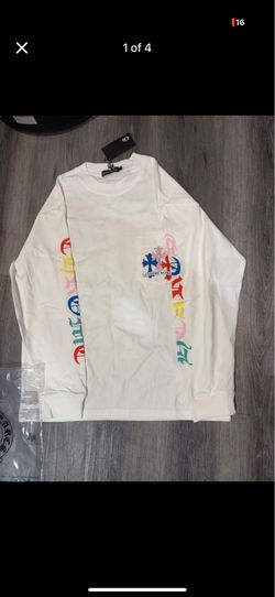 CHROME HEARTS WHITE LONG SLEEVE T SHIRT