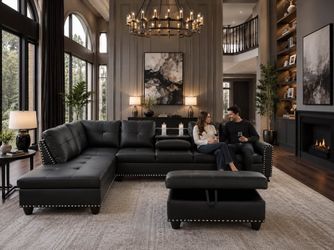 ⚡️Flash Deal⚡️Brand New 2pc Sectional Couch with Ottoman $499, Payment available, Delivery Available