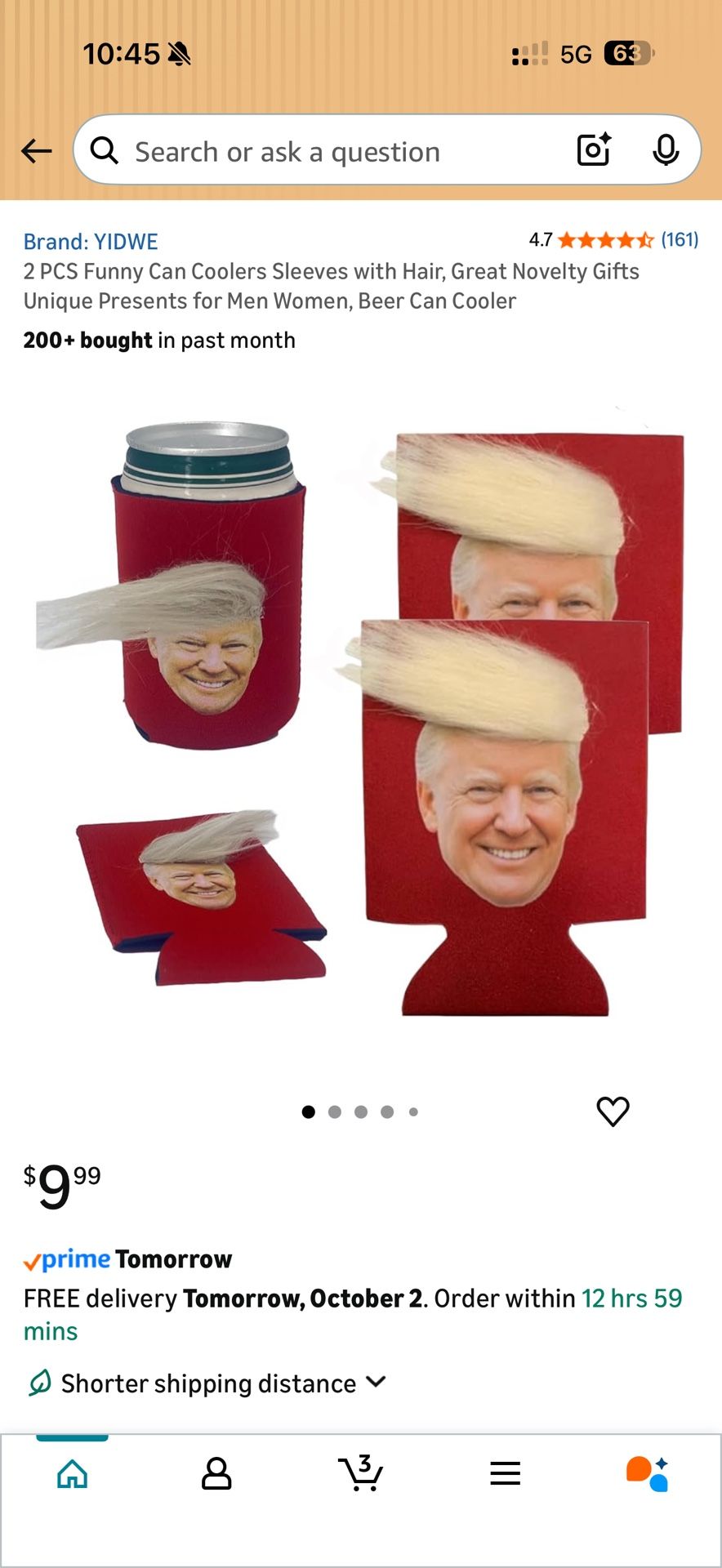 2 PCS Funny Can Coolers Sleeves TRUMP EDITION - NEW